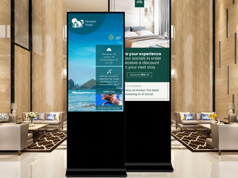  55" Touch Totem Display